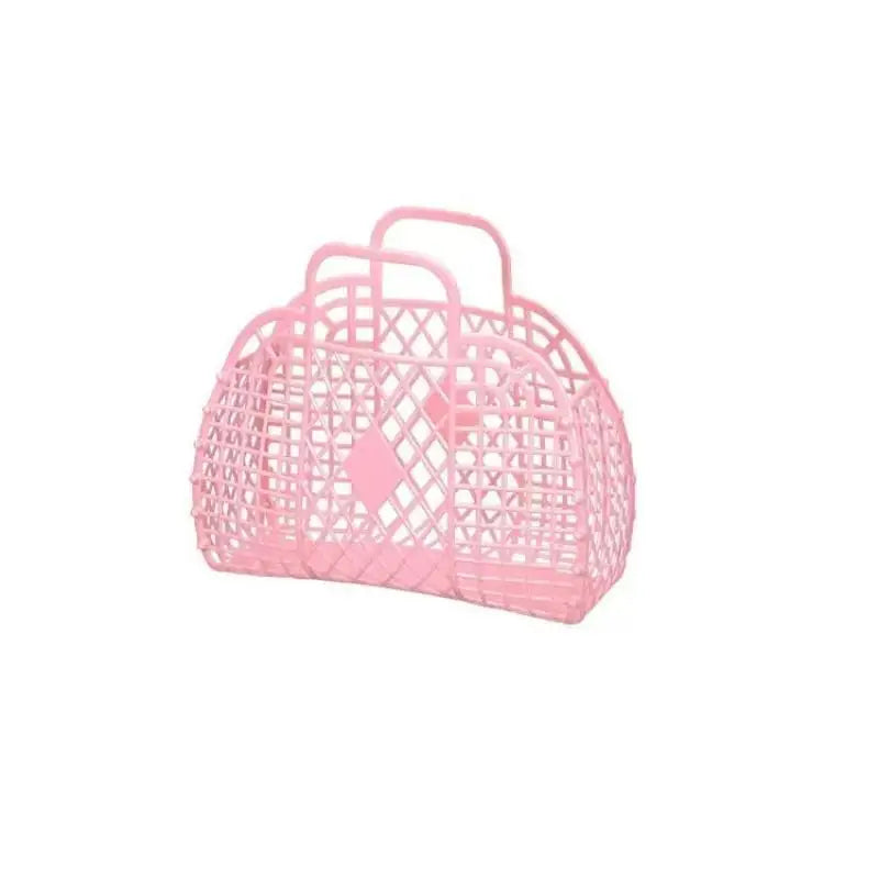 Waterproof Hollow Jelly Tote Basket – Beach, Bath & Storage