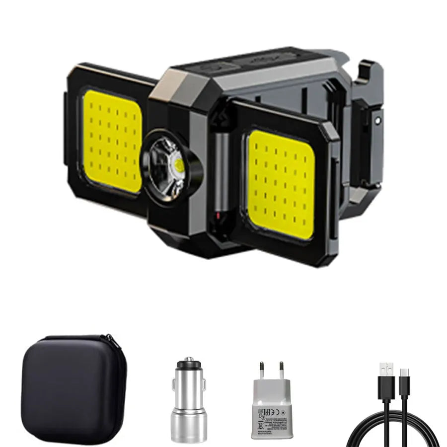 USB Rechargeable COB LED Keychain Work Light – Waterproof Mini Torch