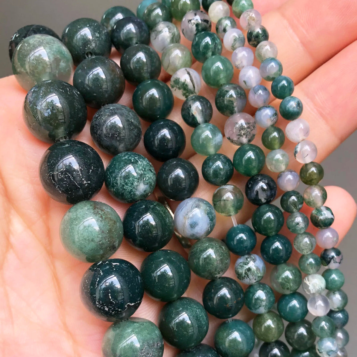 Sea Sediment Jasper Beads 8mm – Natural Stone DIY Jewelry