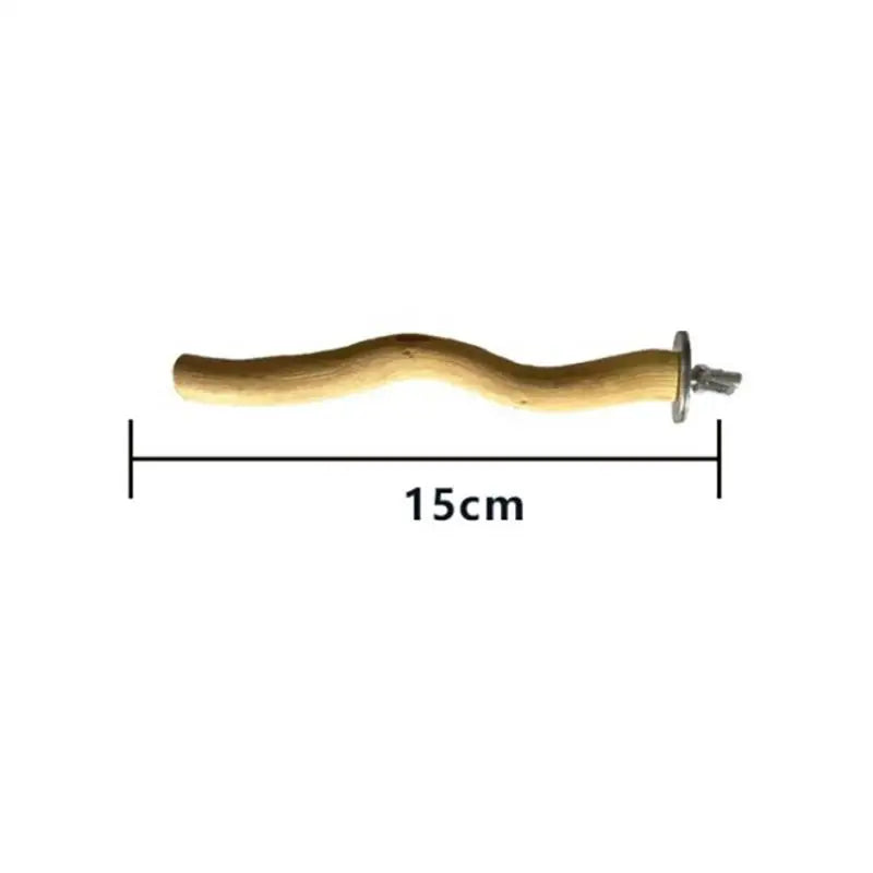 Natural Wood Parrot Perch Branch Stick – Bird Cage Stand & Paw File