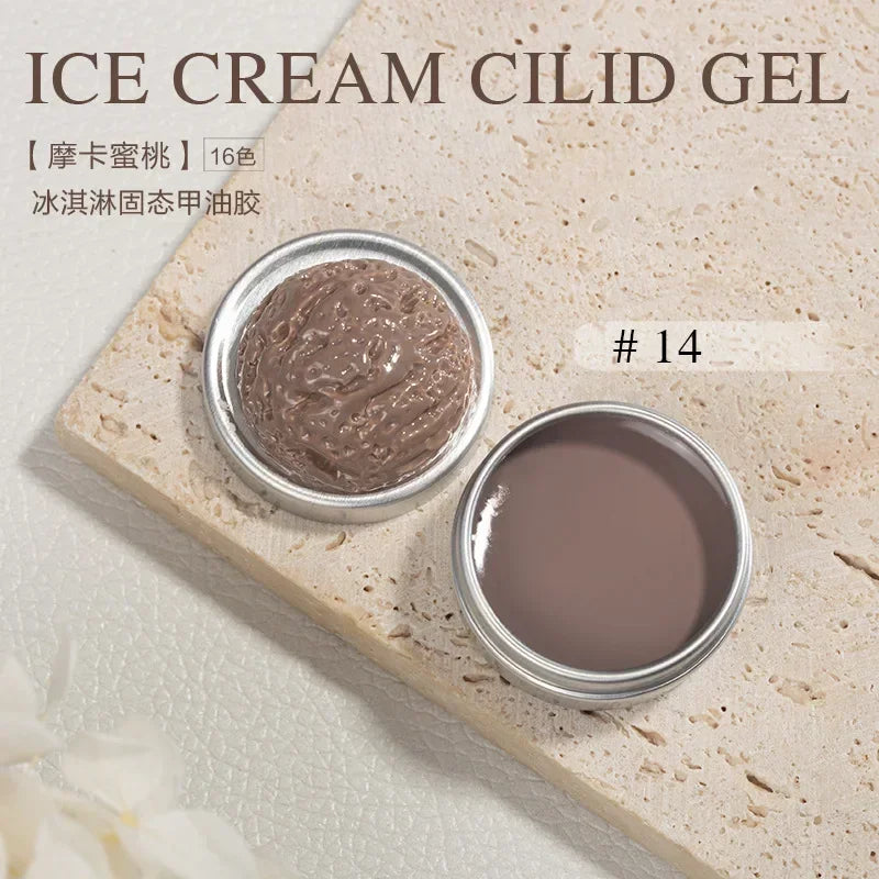Handaiyan 64 Colors Solid Nail Polish Gel – Ice Cream Texture