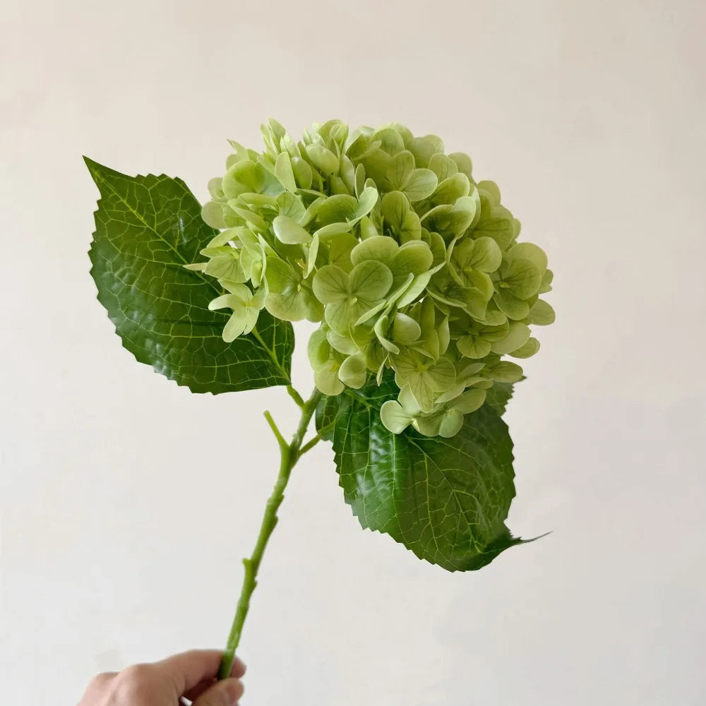 Silk Hydrangea Artificial Flower Head – Large 3D Realistic