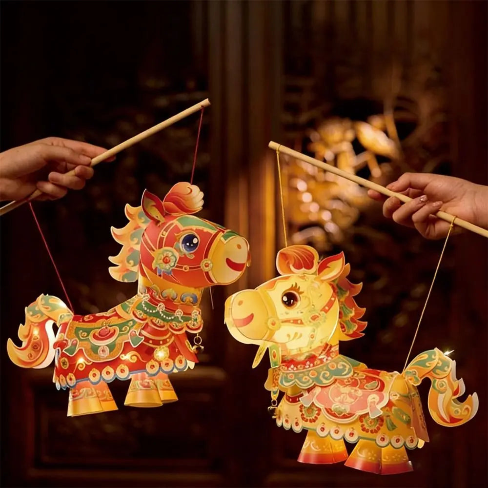 DIY Horse Lantern Kit – Waterproof Hanging New Year Lantern