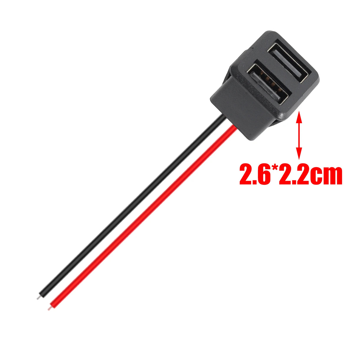 Dual USB Type-C Car Charger Socket 12V/24V Fast Charging Port