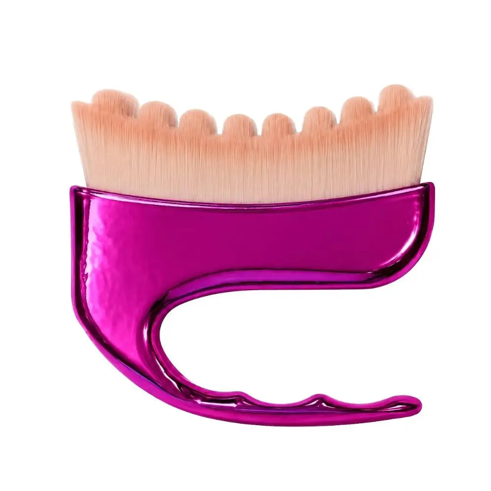 Soft Bristle Face & Neck Massage Brush | Ergonomic Handle