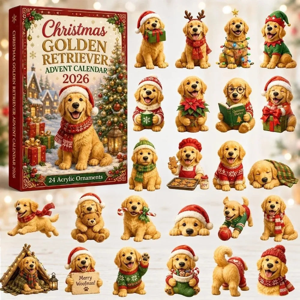 24-Day Acrylic Advent Calendar 2026 – Christmas Countdown Set