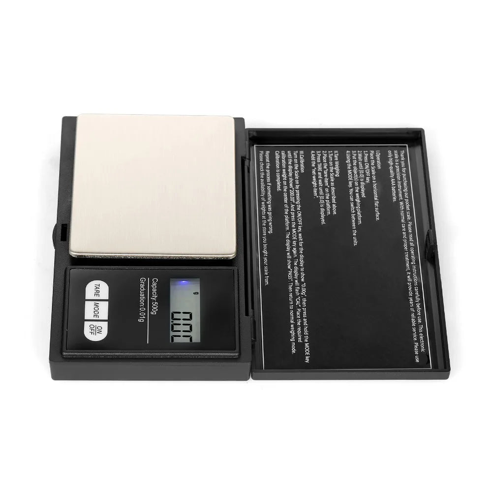 Digital Pocket Scale – 7 Units, Backlit, High Precision Gram Scale