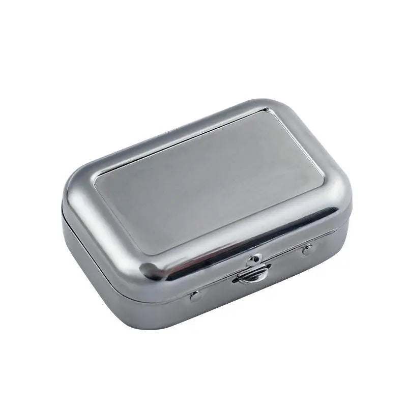 Stainless Steel Pocket Ashtray – Sealed Lid Portable Travel