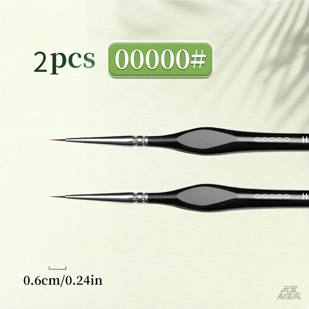 Detail Paint Brush Set – Fine Nylon Tip for Miniatures & Acrylic
