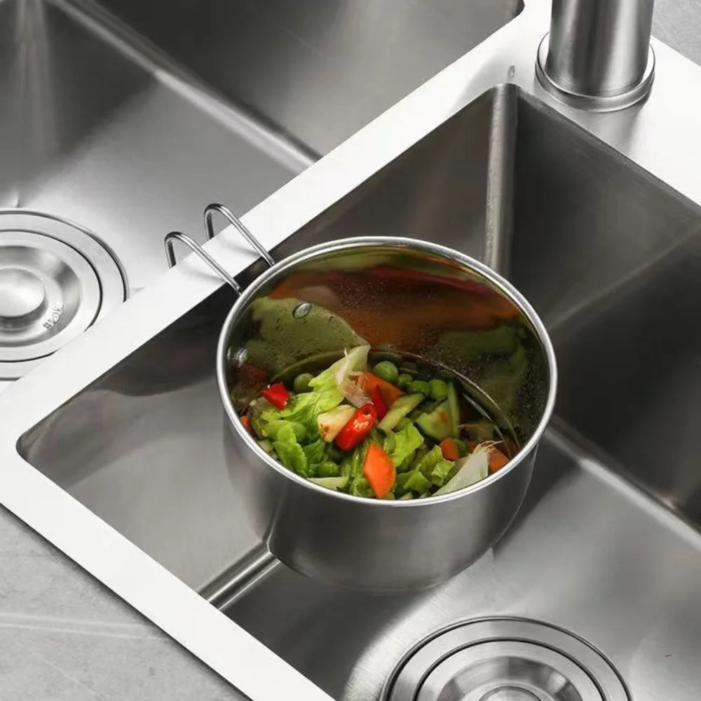 Stainless Steel Sink Drain Basket – Hanging Kitchen Organizer