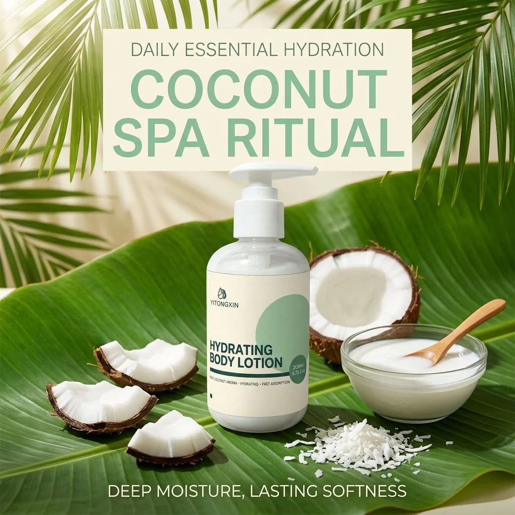 YITONGXIN Coconut Body Lotion 200ml – Moisturizing Sensitive Skin
