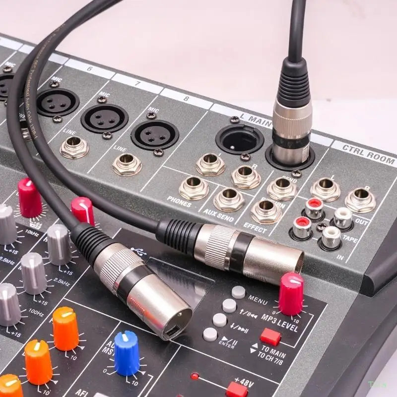 3-Pin XLR Female to Dual XLR Male Y Splitter Cable 0.5M