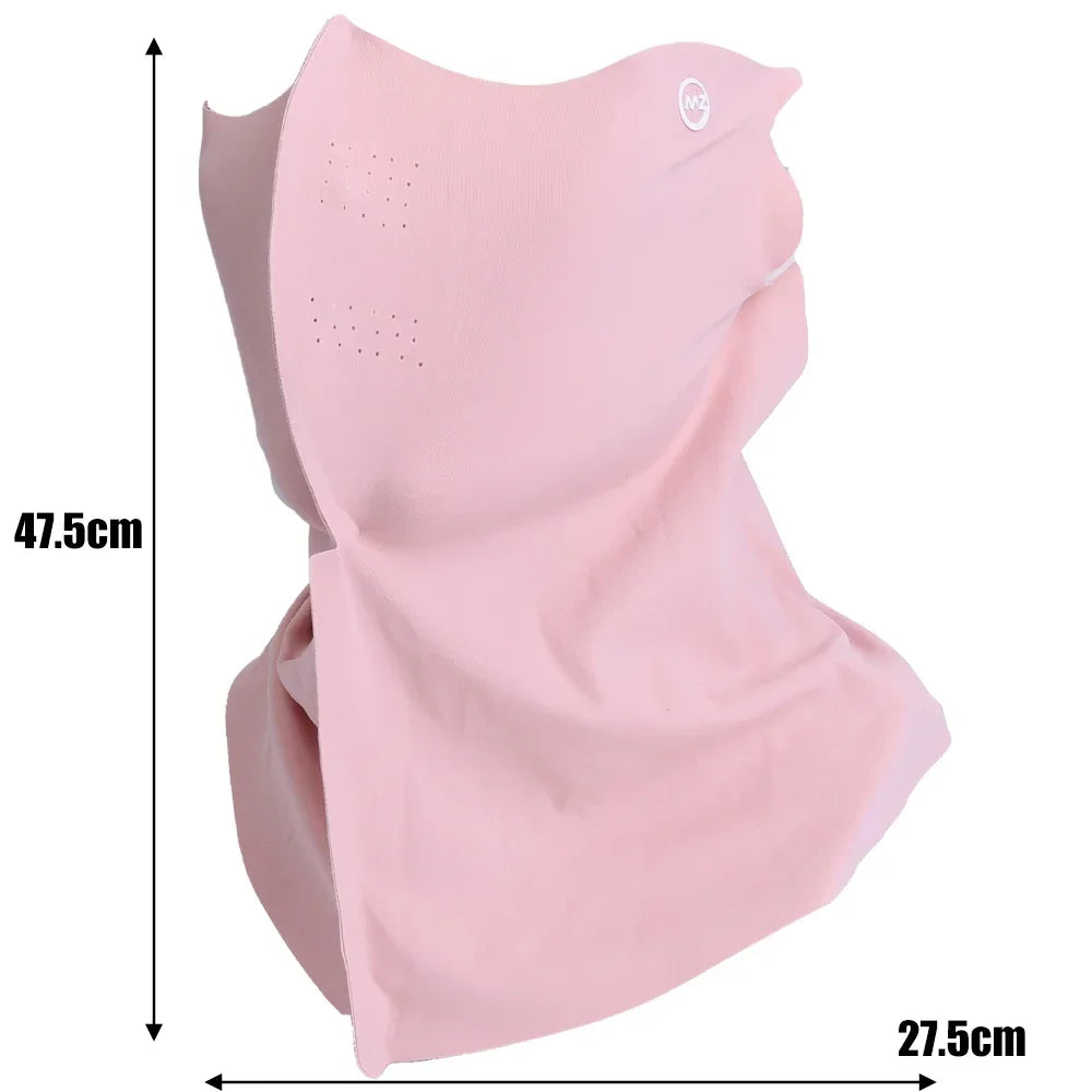 Women's Ice Silk Face Mask & Neck Scarf – UPF50+ UV Protection