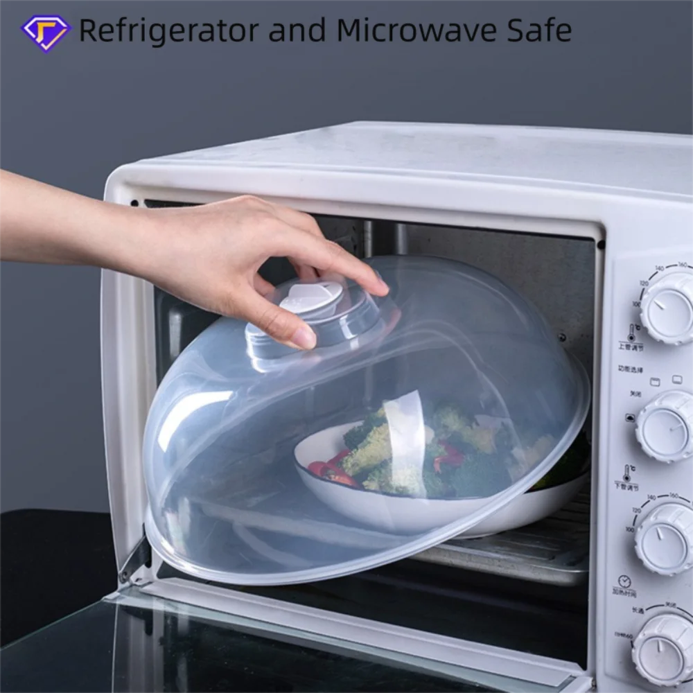 Transparent Microwave Splash Cover – BPA-Free Dome Food Lid