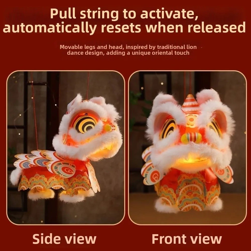 DIY Lion Dance Lantern – Lunar New Year Hanging Ornament & Tassel
