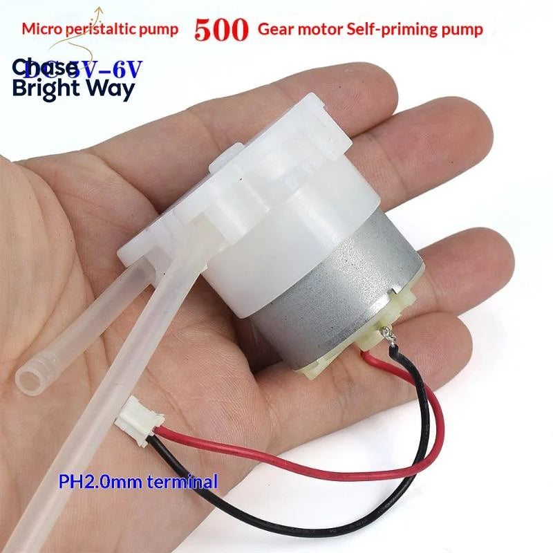 Micro Peristaltic Dosing Pump DC 5V 6V 500 Geared Motor