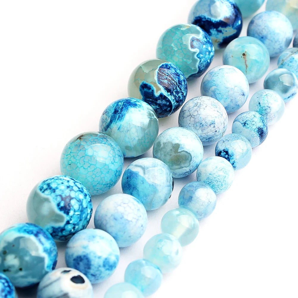 Yooperlite Fire Sodalite Round Stone Beads – 15" Jewelry Strand