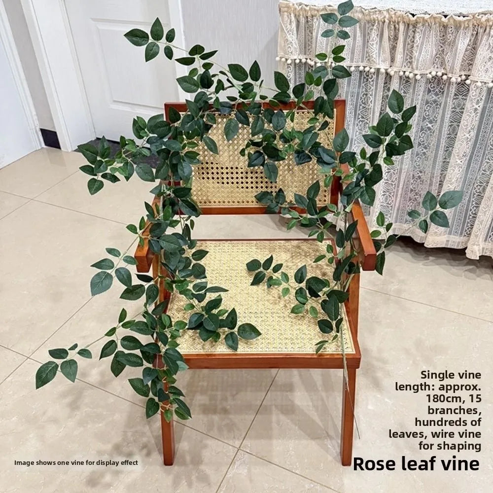 Silk Artificial Rose Vine 1.7m 21 Heads – 8 Colors Wall Décor