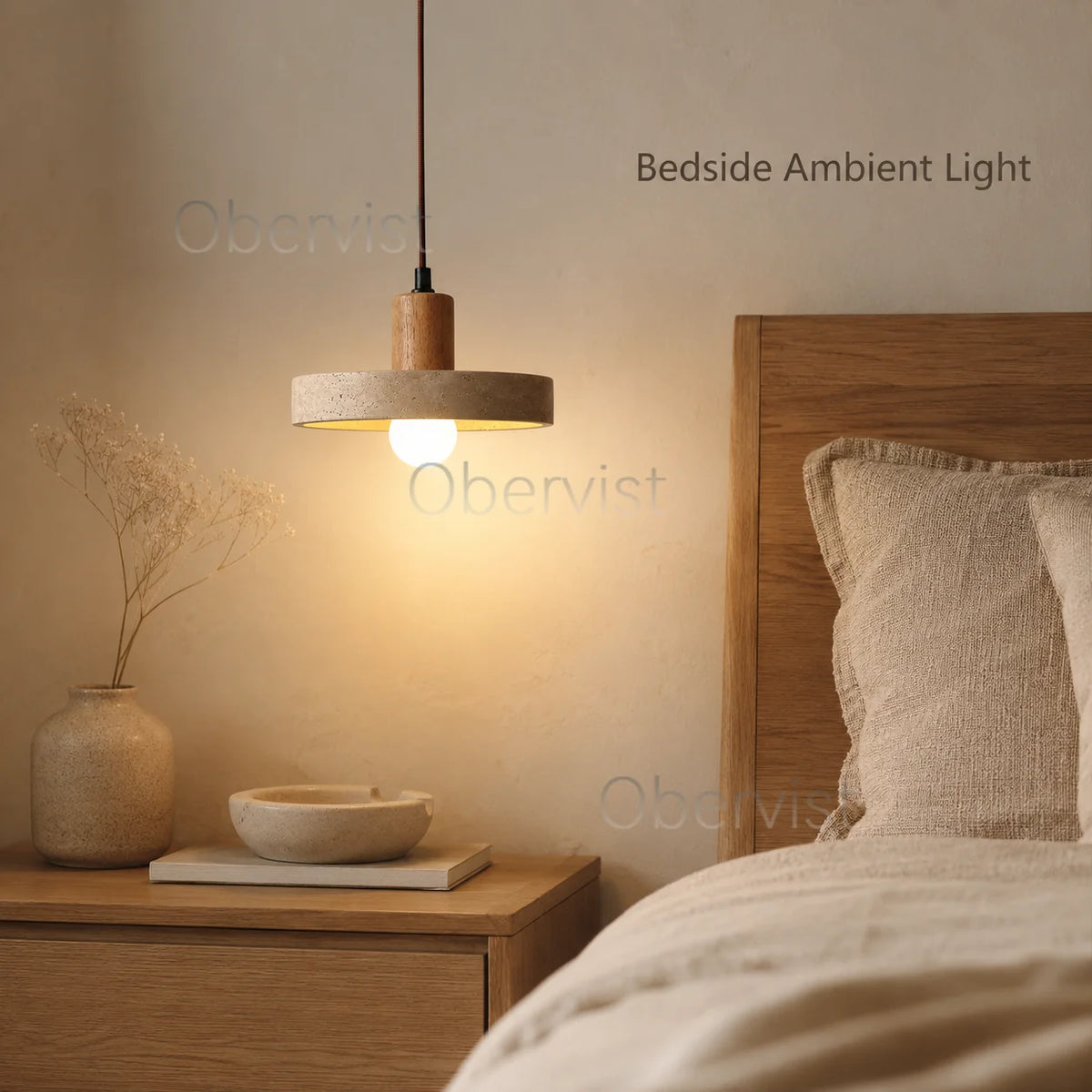 Wabi Sabi Natural Stone Pendant Light E27 – Dining & Kitchen
