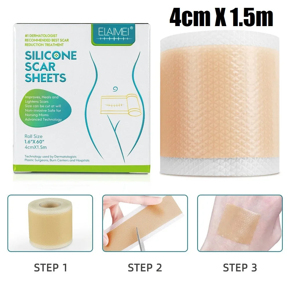Silicone Scar Cover Tape 4cm×150cm – Reusable Skin Sheets