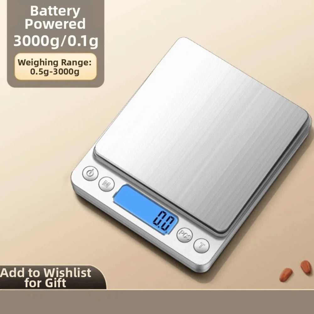 Digital Kitchen Scale 3000g 0.1g Precision LCD | Jewelry Scale