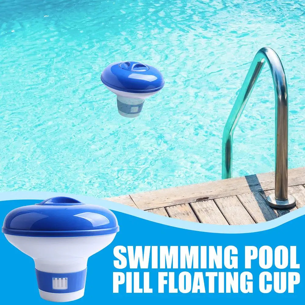 Pool Floating Chlorine & Bromine Dispenser with Thermometer