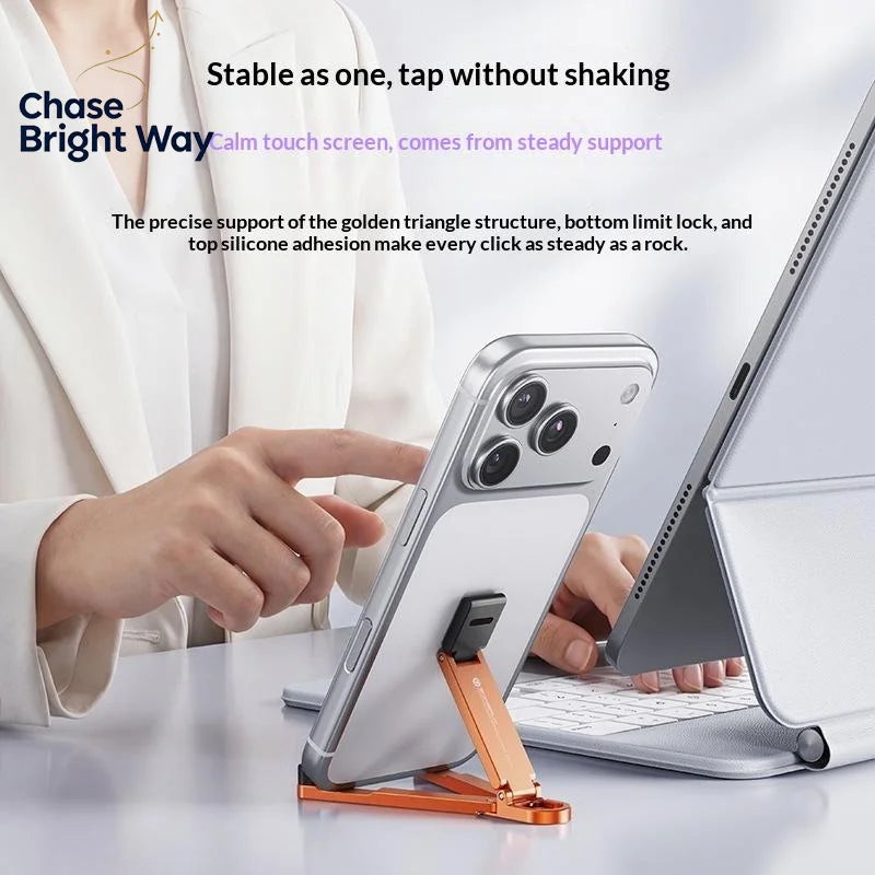 Mini Foldable Keychain Phone Stand – Multi-Angle Holder