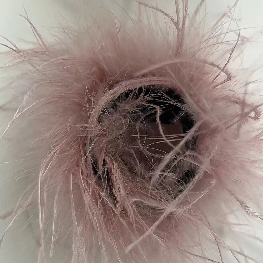 Ostrich Feather Slap Bracelet – Kids Party Wristband & Hair Ring