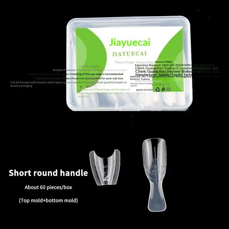 Sandwich Dual Nail Forms 60pcs – Oval Extension Top & Bottom Mold