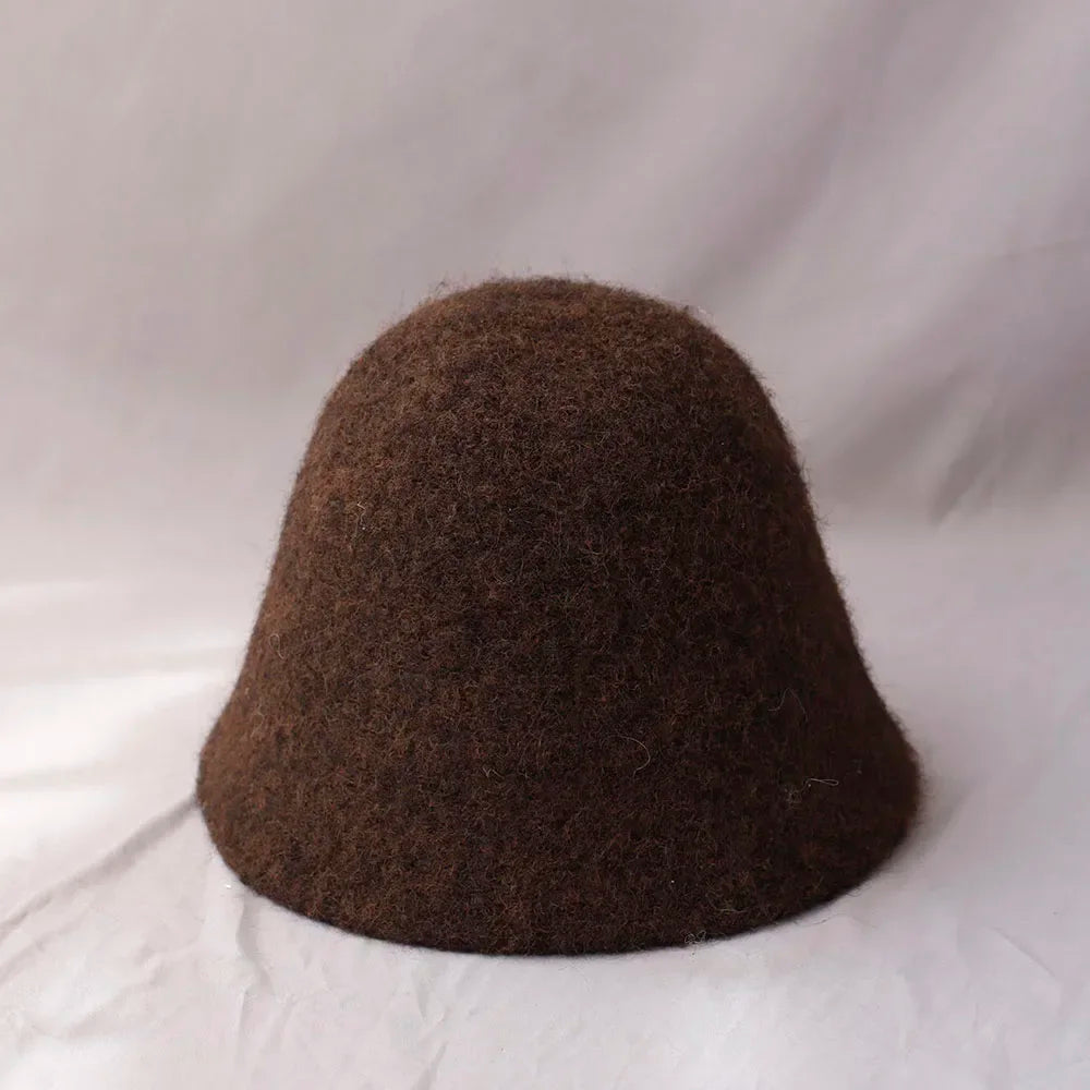 Women's Winter Knit Bucket Hat – Warm Fisherman Cap