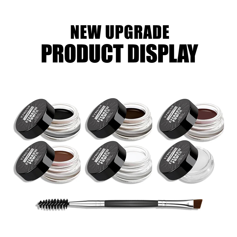 YTRUNS 6-Color Eyebrow Gel Set with Brush – Waterproof Tinted