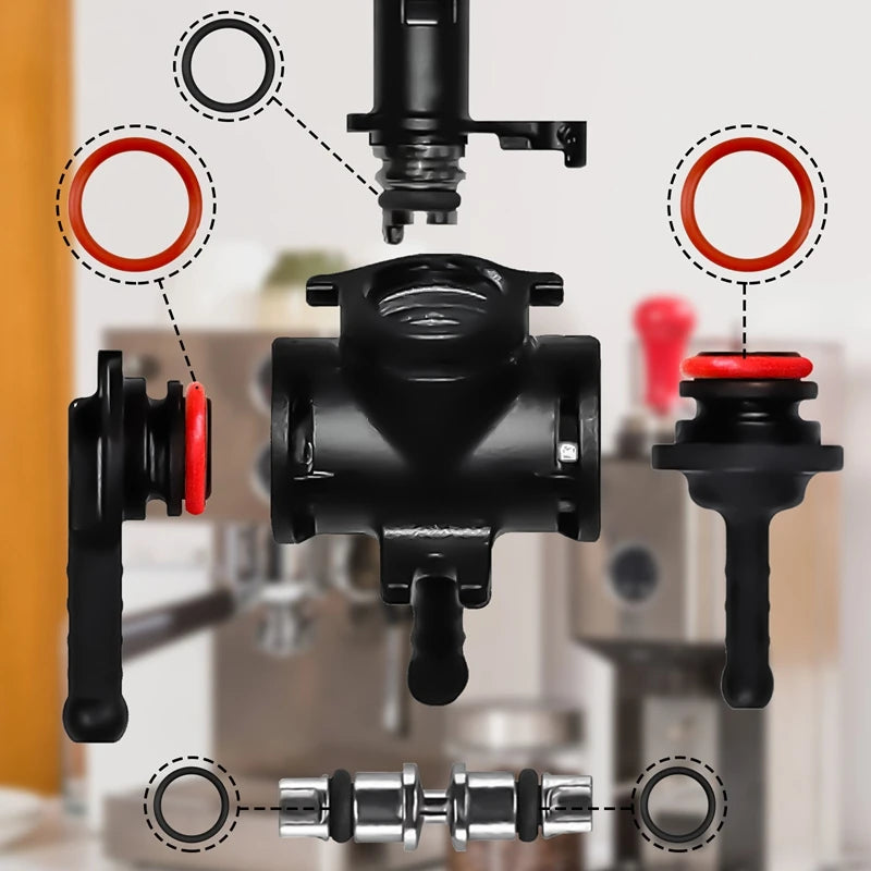 15-Pc Silicone O-Ring Seal Kit for Saeco Gaggia Spidem Machines