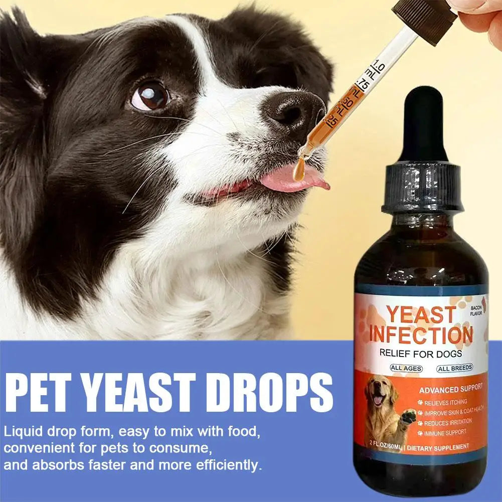 Pet Yeast Drops 60ml – Gut Health & Digestion for Dogs & Cats