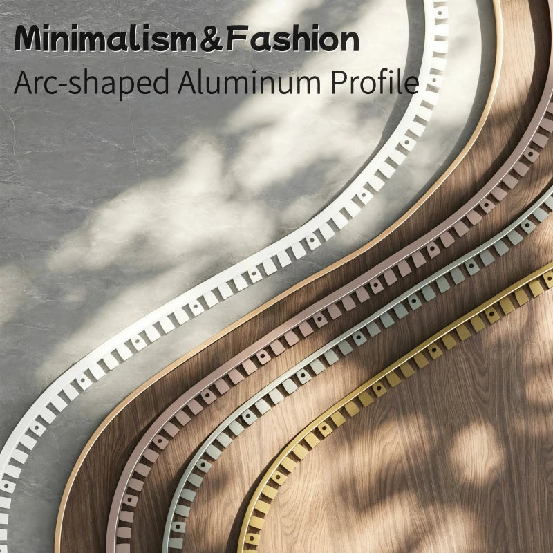 C-Shape Aluminum Stair Nosing Edge Banding Strip | Bendable