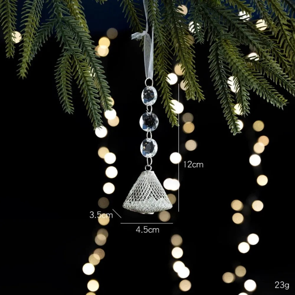 Transparent Acrylic Christmas Pendants – Snowflake Star Bell