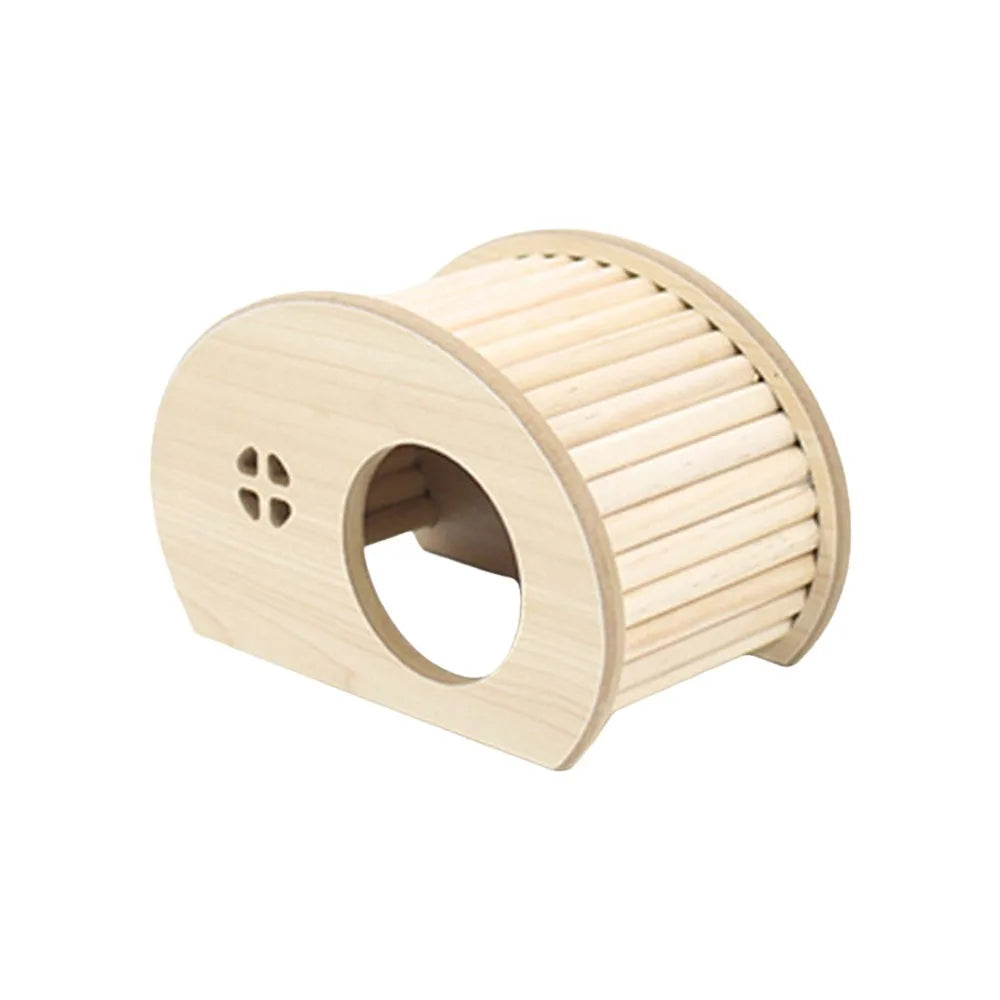 Wooden Hamster Climbing Ladder with Hiding Hole | Cage Decor