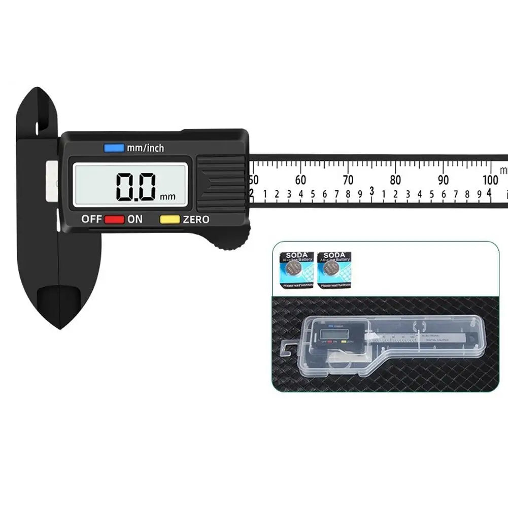 Digital Vernier Caliper 150mm LCD – Carbon Fiber Measuring Tool