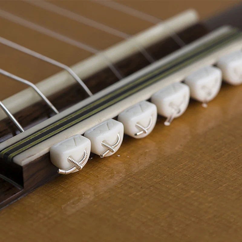 12-Pack Guitar String Retainer Guides for Guitar & Ukulele