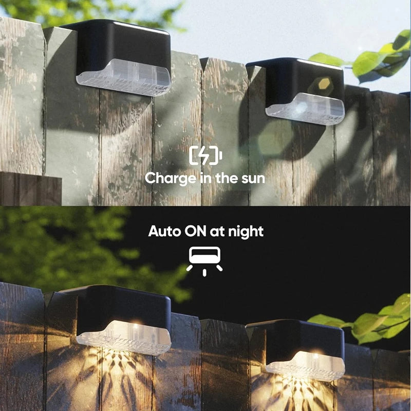 Solar LED Step & Deck Lights – Waterproof Outdoor Stair Lamps