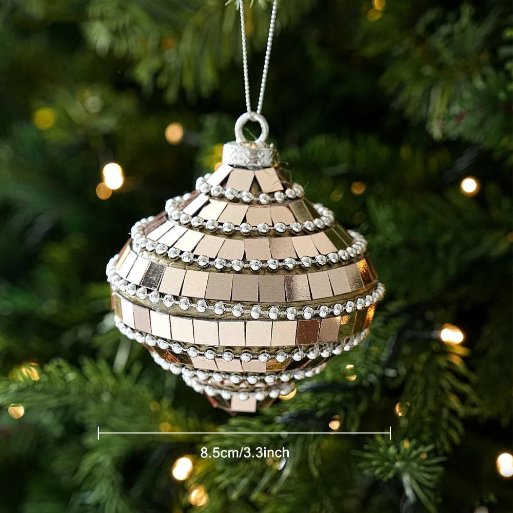Mirror Disco Ball Christmas Ornament – Hanging DIY Photo Prop