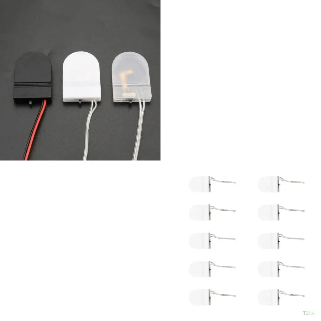 CR2032 LIR2032 Coin Cell Battery Holder with Switch – 10 Pack