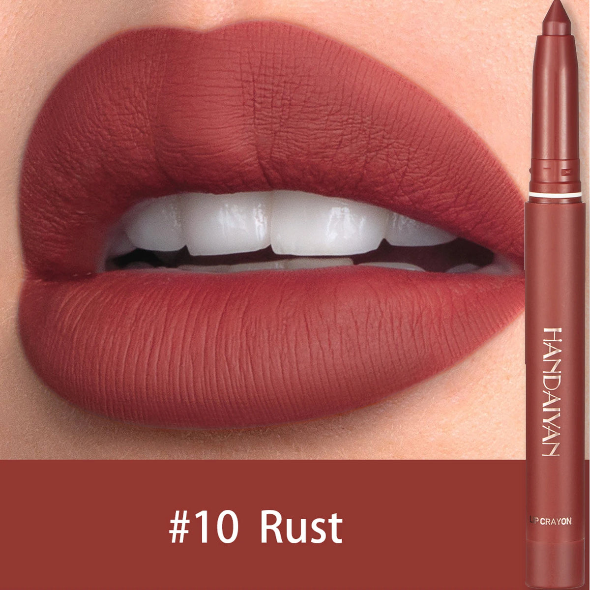 Waterproof Matte Lip Liner Pencil – 12 Shades | Long-Lasting