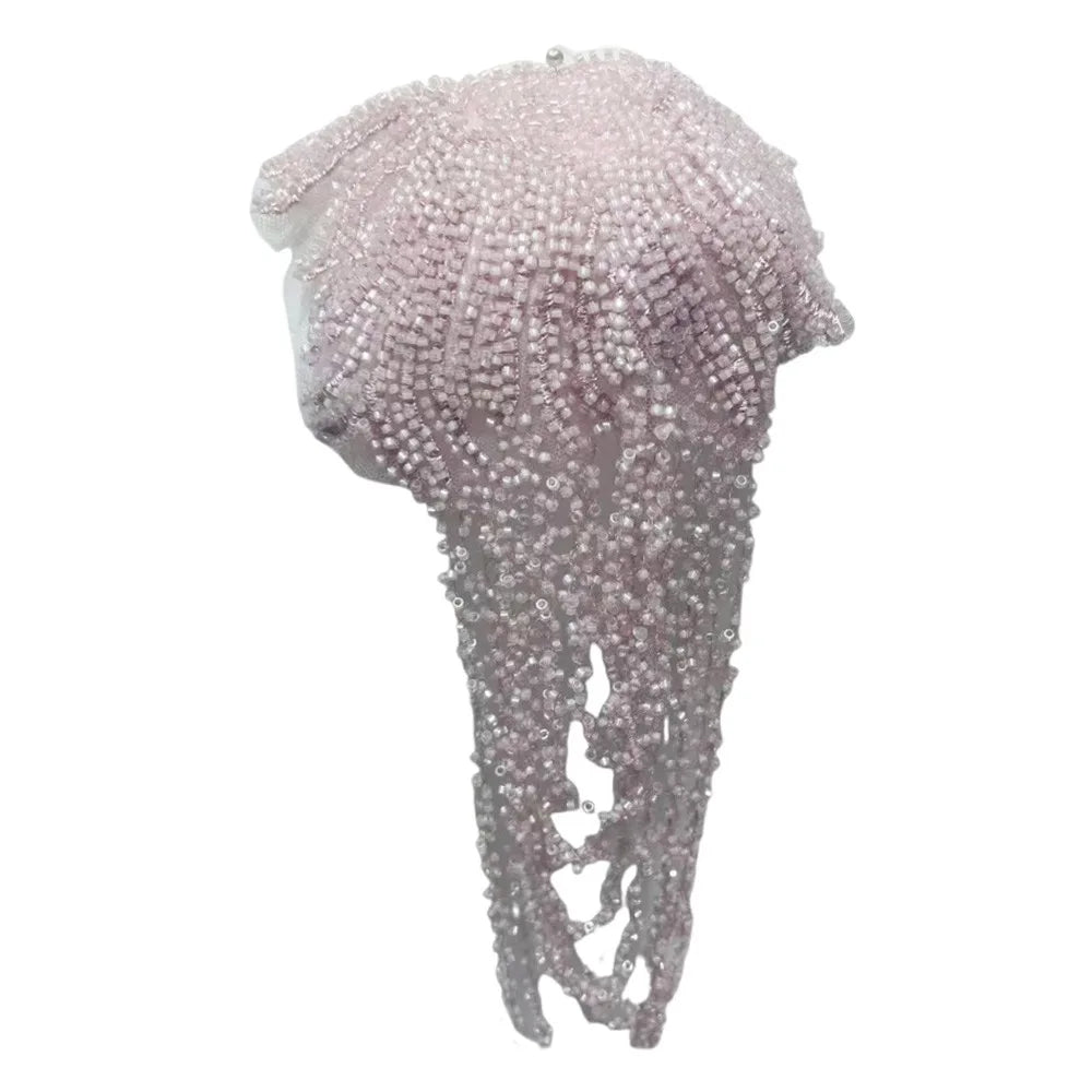 Crystal Bead Fringe Embroidery Patch – Tassel Sewing Appliqué