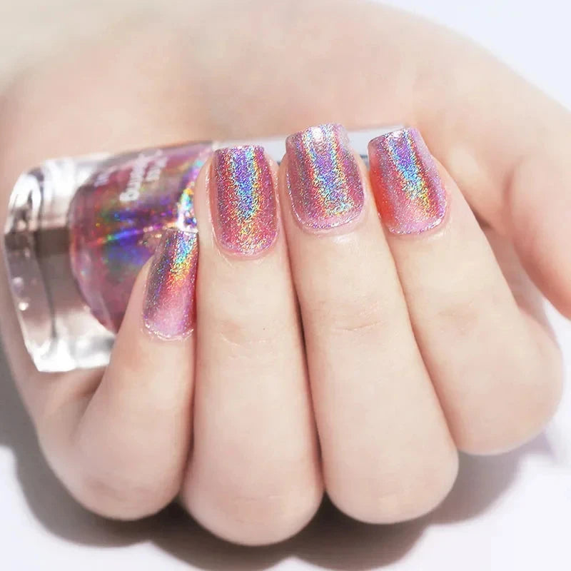 Handaiyan Laser Glitter Nail Polish – 8 Rainbow Holographic