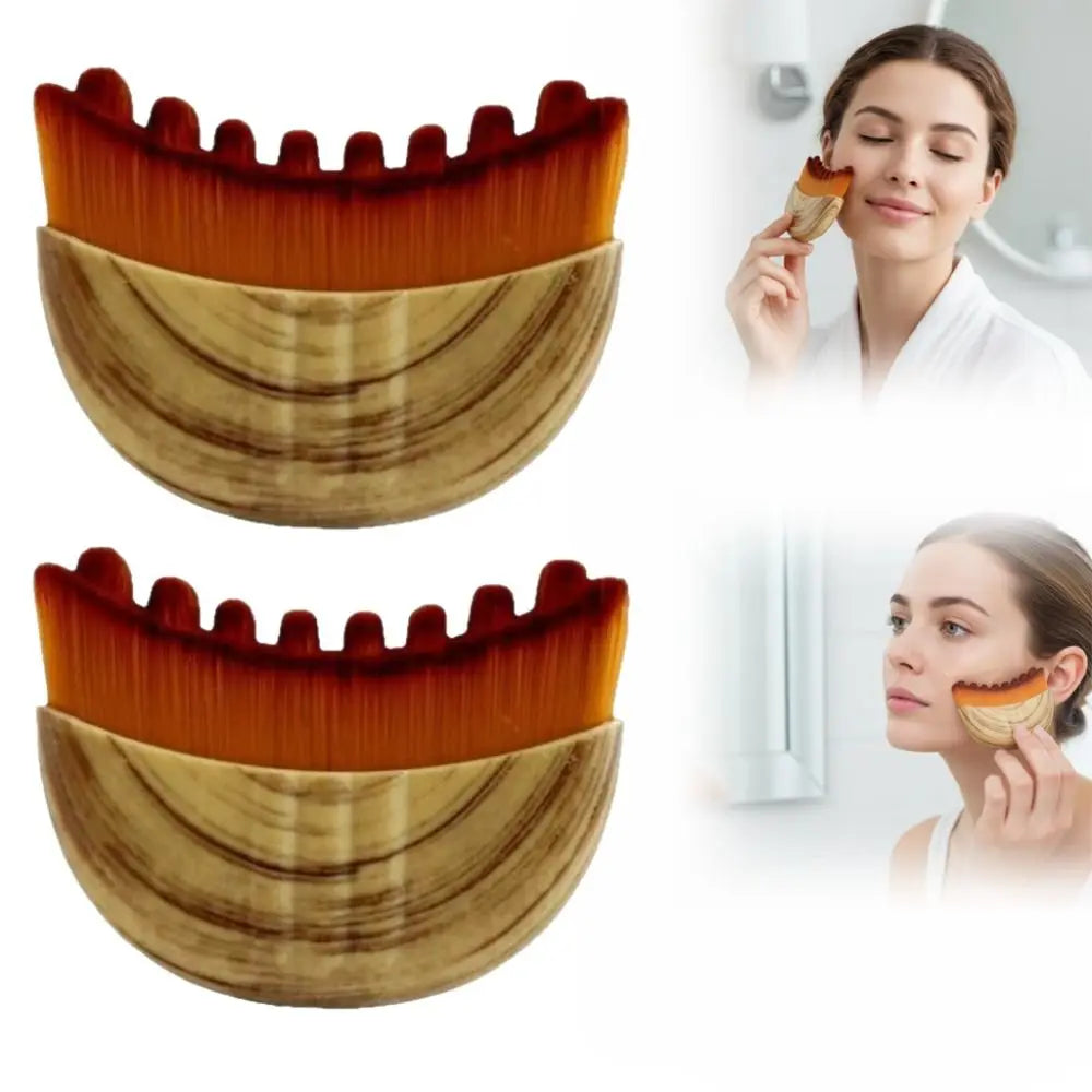 Facial Contour Sculpting Brush – Lymphatic Drainage & Depuffing