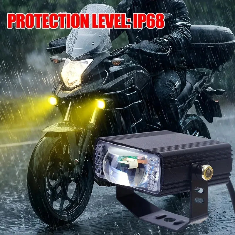 RGB LED Strobe Spotlight IP68 Waterproof – Car & Motorcycle