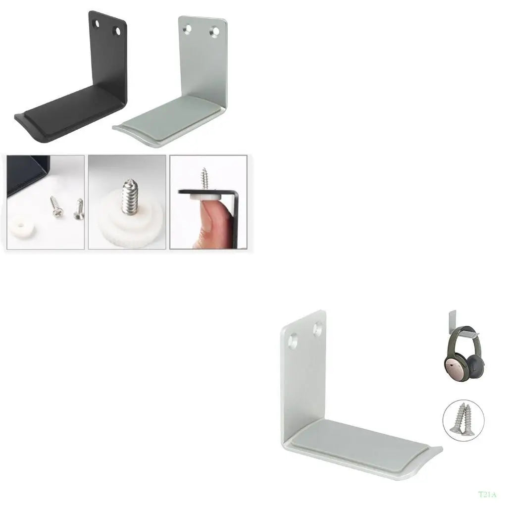 T21A Aluminum Headphone Stand & Headset Hanger – Desk/Wall