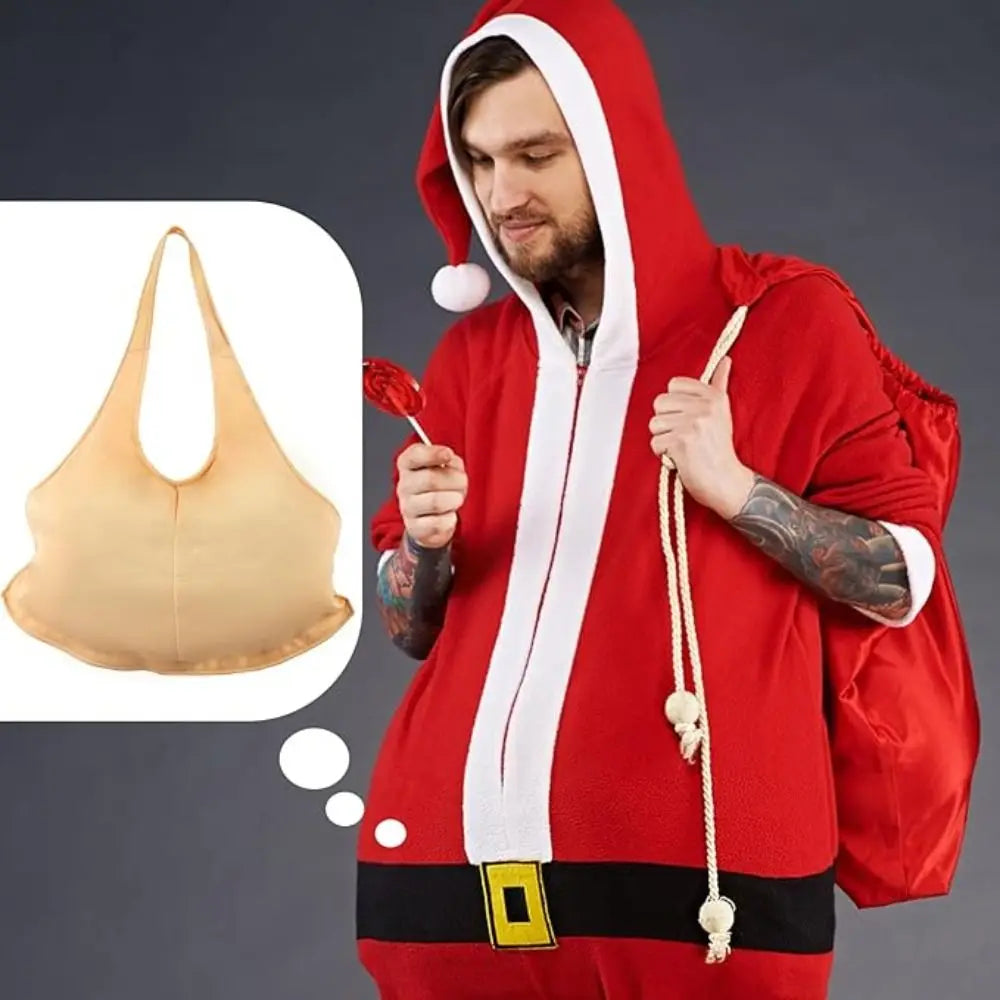 Santa Padded Belly Fat Suit – Christmas Costume Prop | Polyester