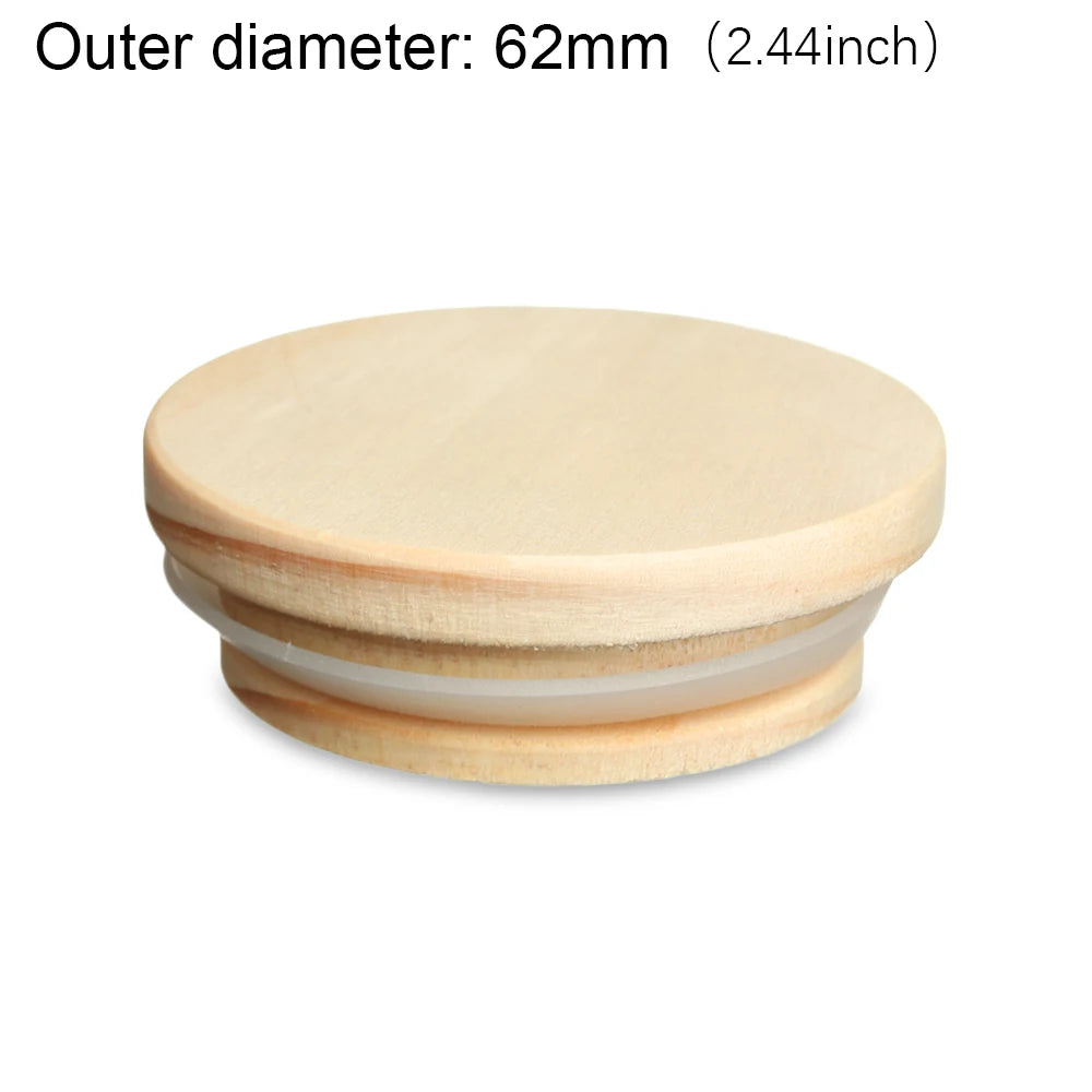 Wood Mason Jar Lids – Wide Mouth Canning Covers 7 Sizes