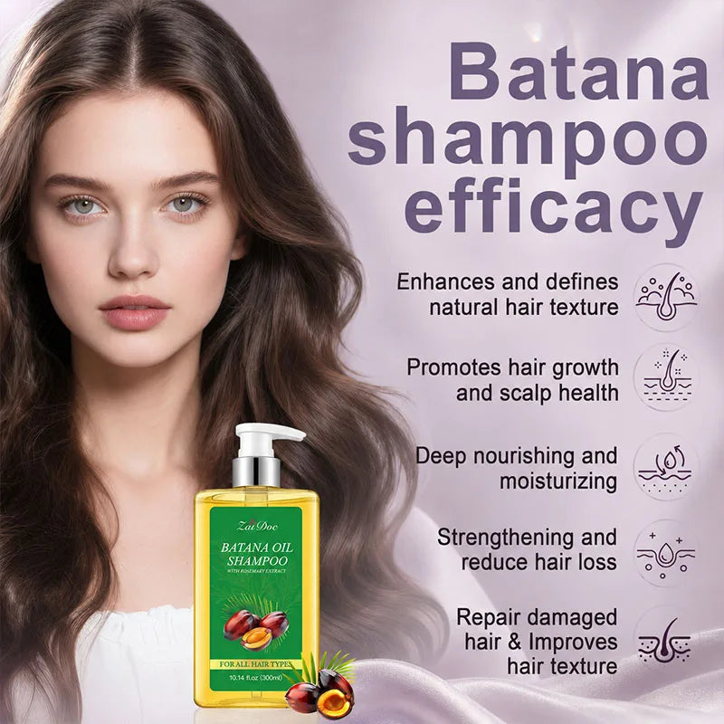ZaiDoc Batana Oil Shampoo & 10 Hair Masks – 300ml Nourishing Set
